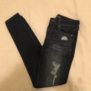 Express jeans with rips